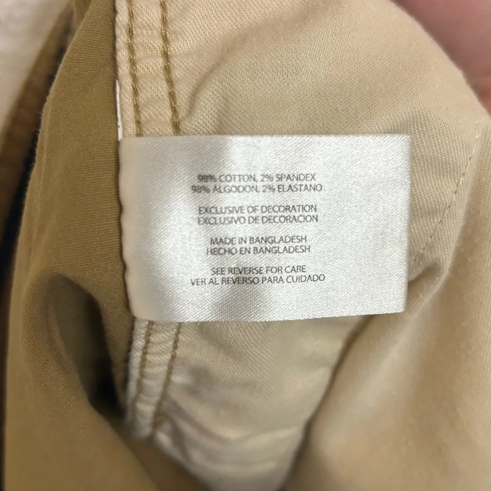 Gap Stretch Twill Pull On Drawstring Jogger Shorts in Antique Bronze Khaki Brown